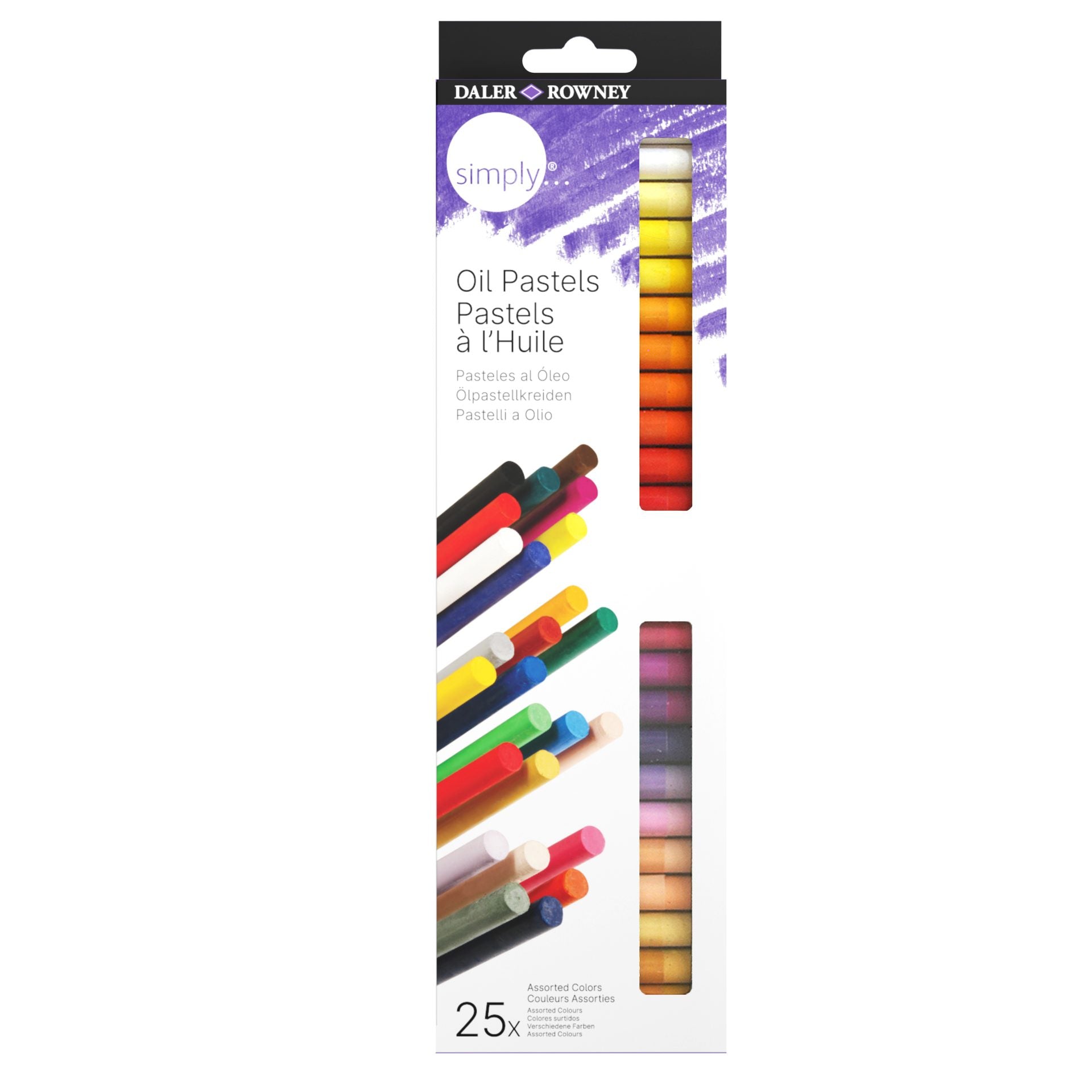 Daler Rowney Simply Oil Pastel Set 25 Colours