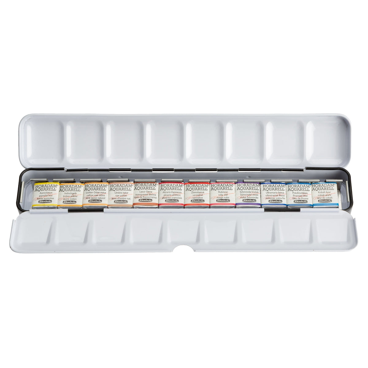 Schmincke Horadam Aquarell Artist Sulu Boya Hazel Soan Edition Metal Kutu Set  12 x Yarım Tablet - Görsel 3
