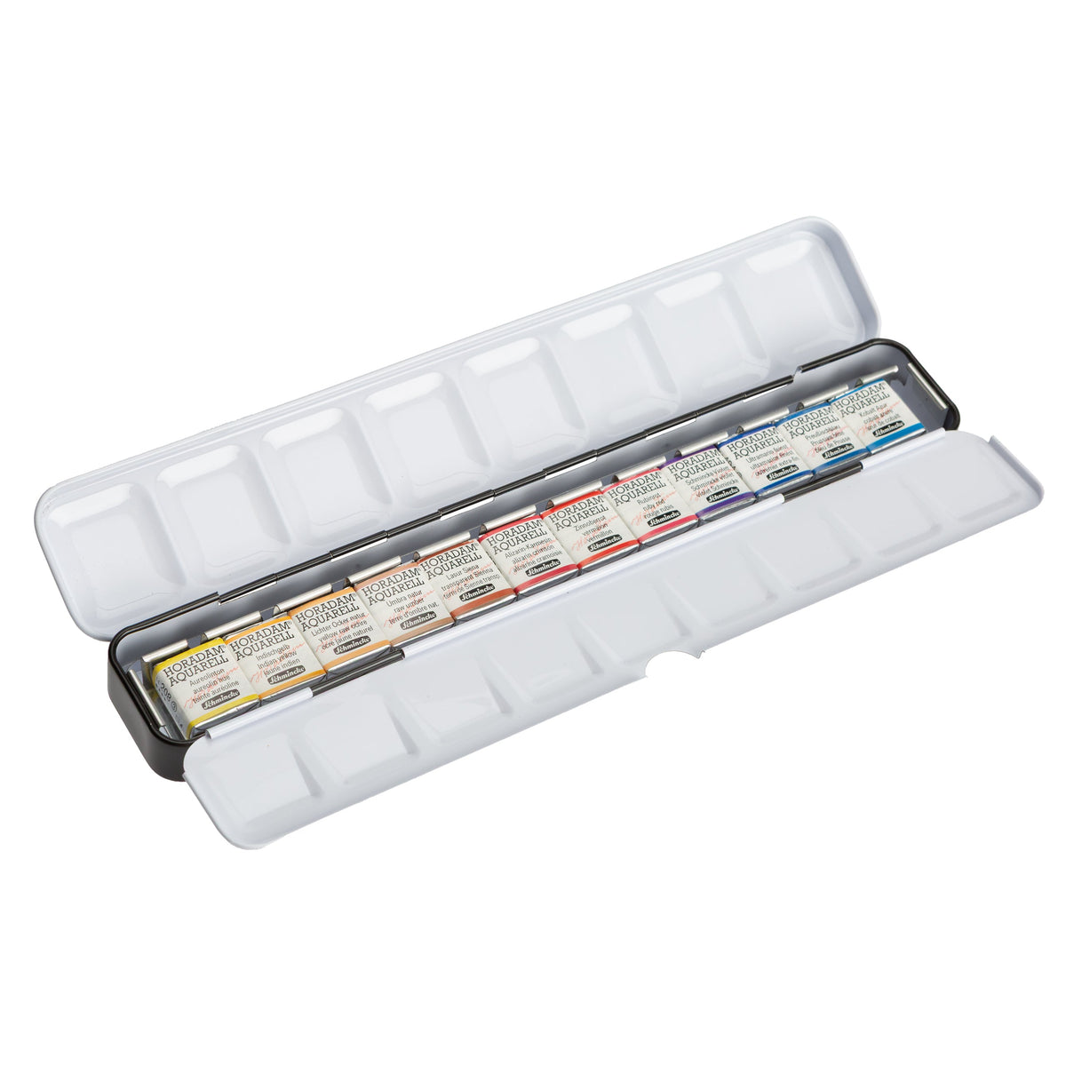 Schmincke Horadam Aquarell Artist Sulu Boya Hazel Soan Edition Metal Kutu Set  12 x Yarım Tablet - Görsel 2