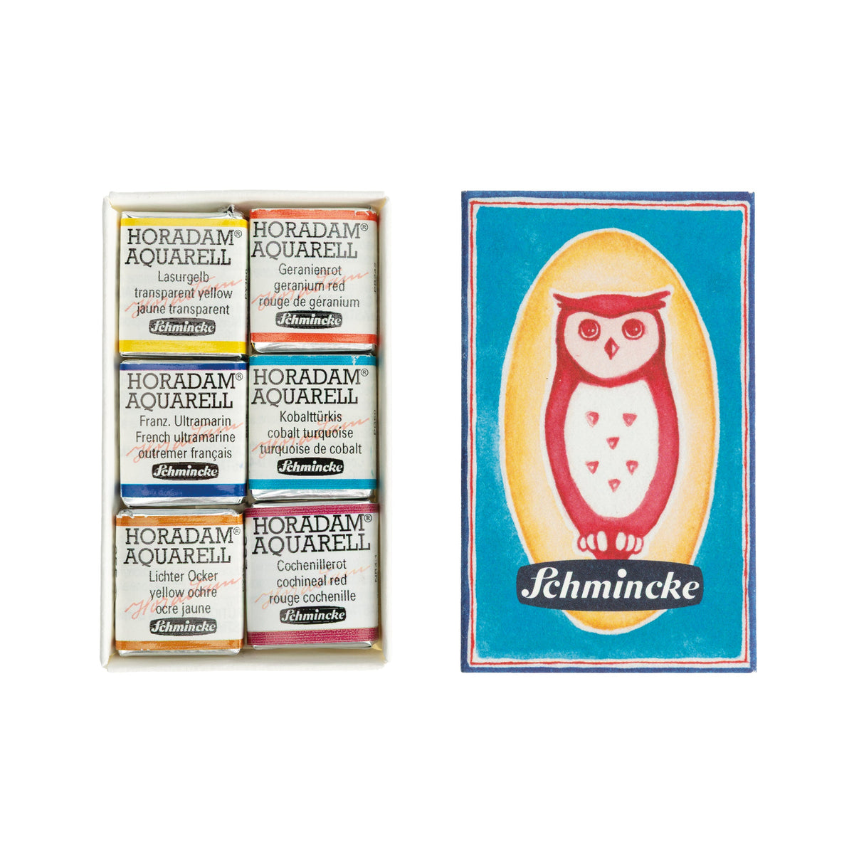 Schmincke Horadam Aquarell Artist Sulu Boya Matchbox Set 6 x Yarım Tablet - Görsel 2