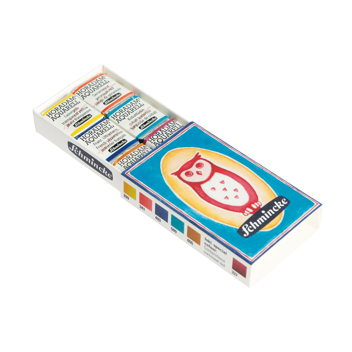 Schmincke Horadam Aquarell Artist Sulu Boya Matchbox Set 6 x Yarım Tablet - Görsel 4