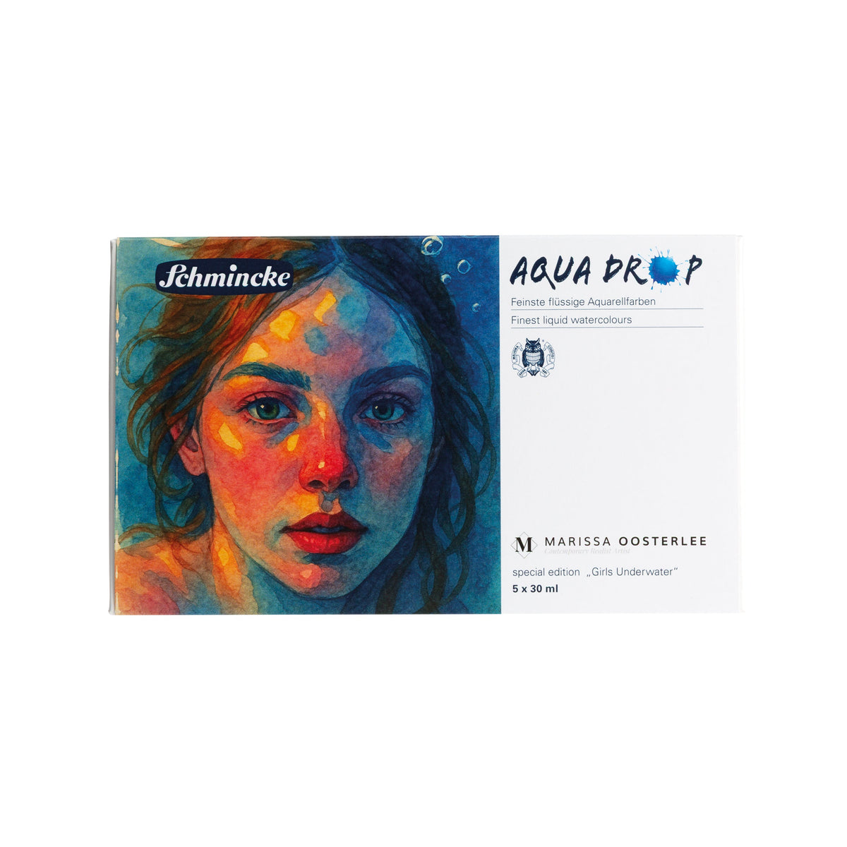 Schmincke Aqua Drop Sıvı Suluboya Seti Special Edition "Girls Underwater" 5 x 30 ml - Görsel 3