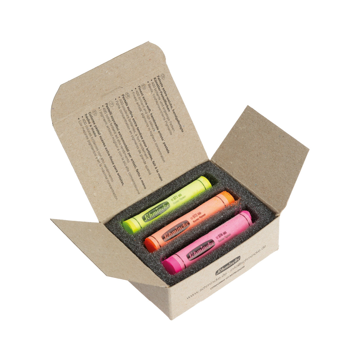 Schmincke Artist Soft Pastel Boya Seti Neon Colors 3 Renk Tam Boy - Görsel 2
