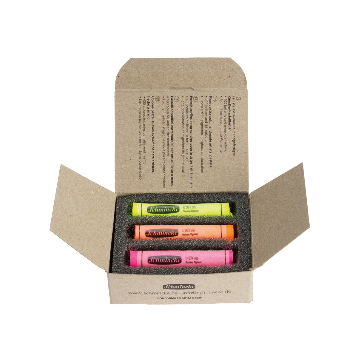 Schmincke Artist Soft Pastel Boya Seti Neon Colors 3 Renk Tam Boy - Görsel 3