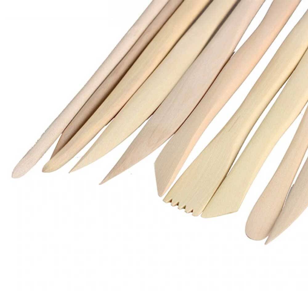Ahşap Ebeşuar Modelaj Kalemi 15 cm 10'lu