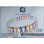 Alex Schoeller Renkli Fon Kartonu Blok 25x35 15 Yaprak