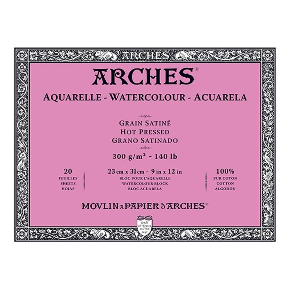 Arches Suluboya Blok 23 x 31 cm 300 gr 20 sf Hot Pres 1795072