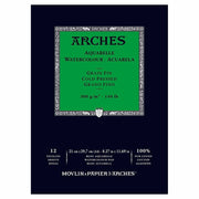 Arches Suluboya Blok Defter 21X29,7 cm 300 Gr 12 Yaprak Orta Doku