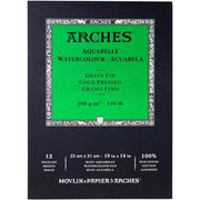 Arches Suluboya Blok Defter 23X31 cm 300 Gr 12 Yaprak Orta Doku