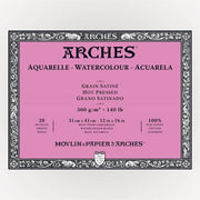 Arches Suluboya Blok Defter 31X41 cm 300 Gr 20 Yaprak İnce Doku