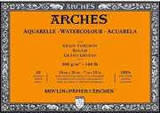 Arches Suluboya Blok Defter - Kalın Doku - 300Gr. 18x26cm - 20 Yp.