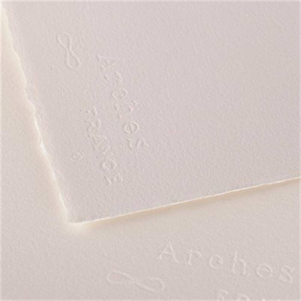 Arches Suluboya Kağıdı - Doğal Beyaz Orta Doku 300Gr. 56x76 cm (Cold Press)
