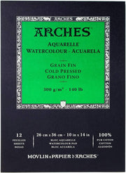 Arches Suluboya Kağıdı Grain Fin C.P G.F 300gr 26x36 cm 12 Yp