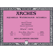 Arches Watercolour Blok 300 gr Hot Pressed Grano Satinado 26x36 cm