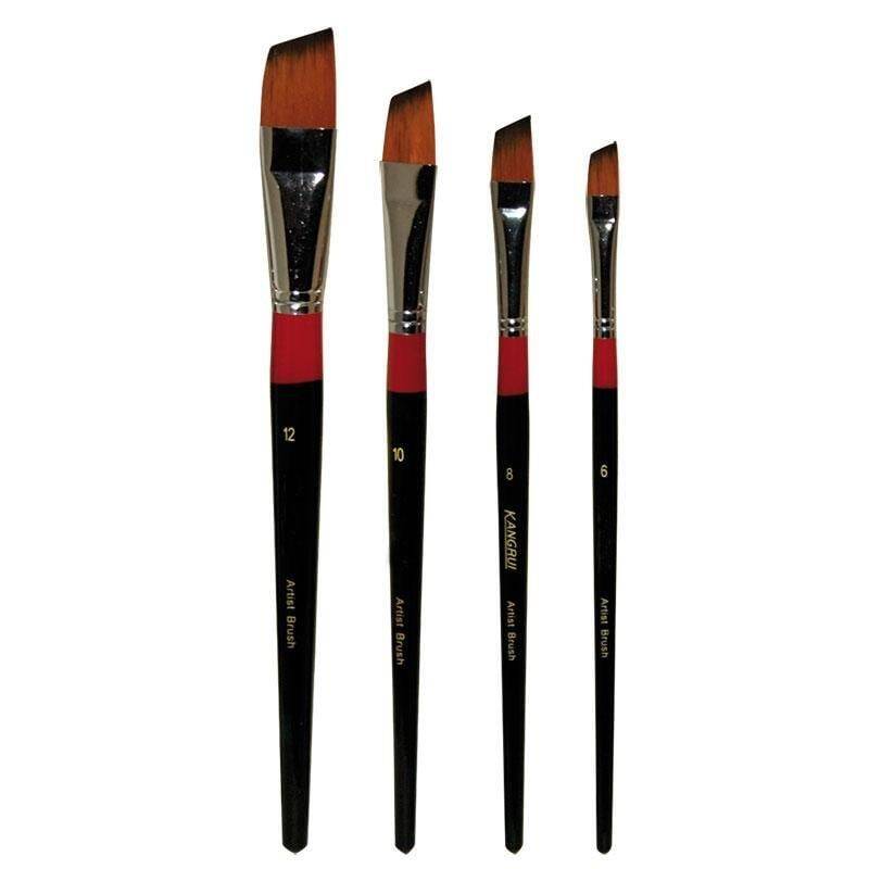 Art Desing Yan Kesik Stroke Boya Fırçası Seri 986A N:4