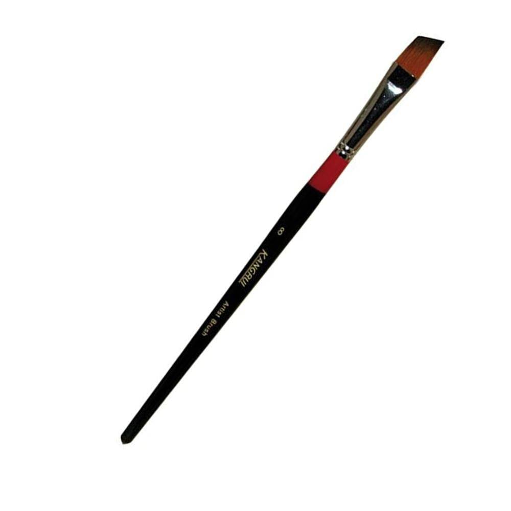 Art Desing Yan Kesik Stroke Boya Fırçası Seri 986A N:8