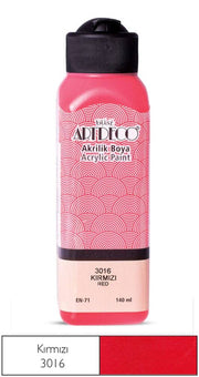 Artdeco Akrilik Boya 140 ml 3016 Kırmızı
