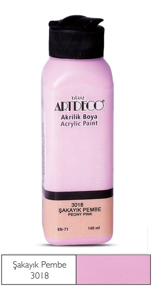 Artdeco Akrilik Boya 140 ml 3018 Şakayık Pembe