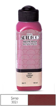 Artdeco Akrilik Boya 140 ml 3021 Şarap