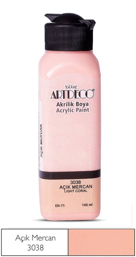 Artdeco Akrilik Boya 140 ml 3038 Açık Mercan