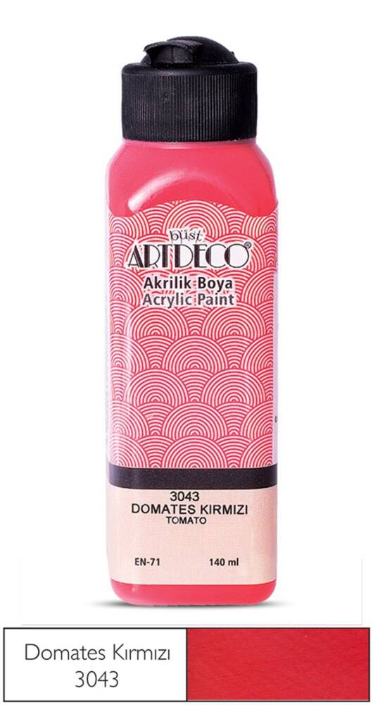 Artdeco Akrilik Boya 140 ml 3043 Domates Kırmızı