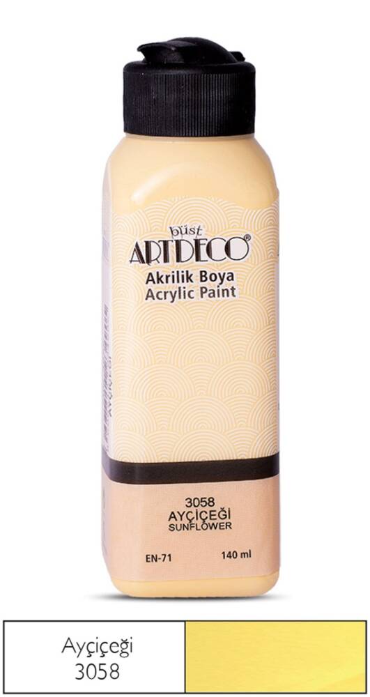 Artdeco Akrilik Boya 140 ml 3058 Ayçiçeği