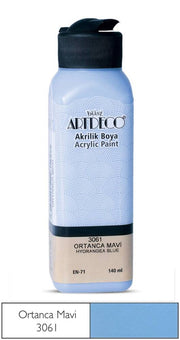 Artdeco Akrilik Boya 140 ml 3061 Ortanca Mavi