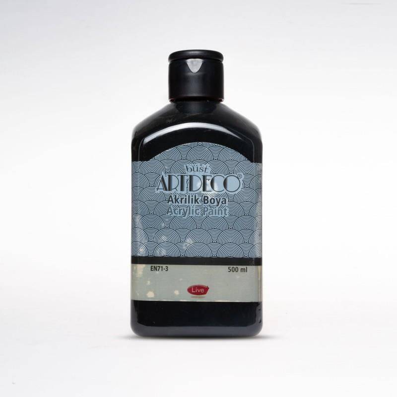 Artdeco Akrilik Boya 500 ml Siyah 3618