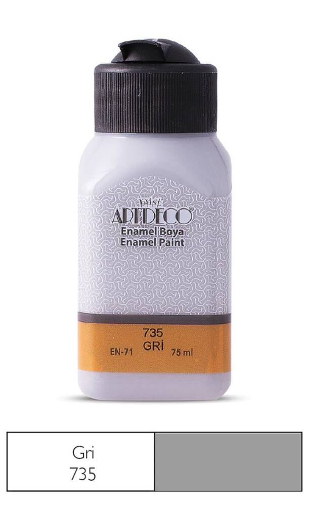 Artdeco Enamel Boya 75 ml 735 Gri