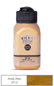 Artdeco Metalik Akrilik Boya 75 ml 3713 Antik Altın