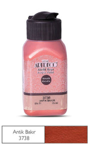 Artdeco Metalik Akrilik Boya 75 ml 3738 Antik Bakır