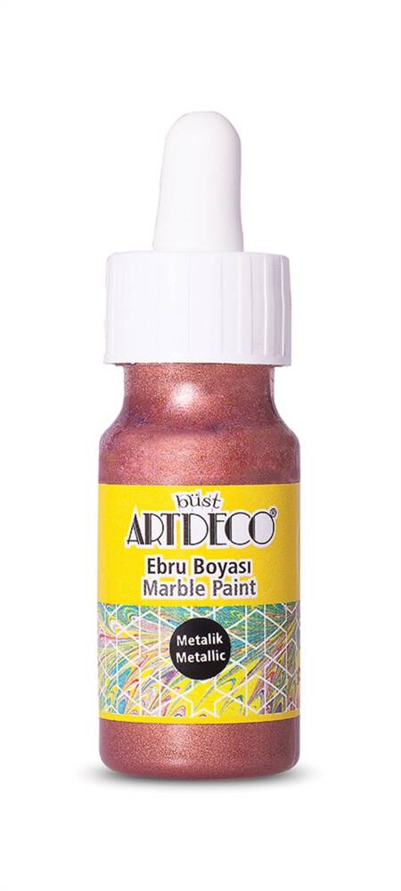 Artdeco Metalik Ebru Boyası 30 ml Bakır 28