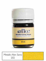 Artdeco Metalik Kumaş Boyası 25 ml 202 Altın Sarısı