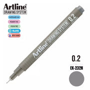 Artline Çizim Kalemi 0.2 mm Gri
