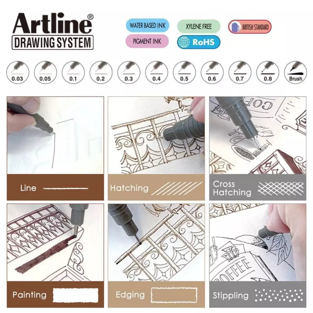 Artline Teknik Çizim Kalemi 0,3 mm Sepia