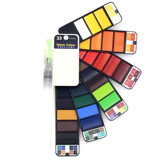Artzone Taşınabilir Suluboya Seti 33 Renk