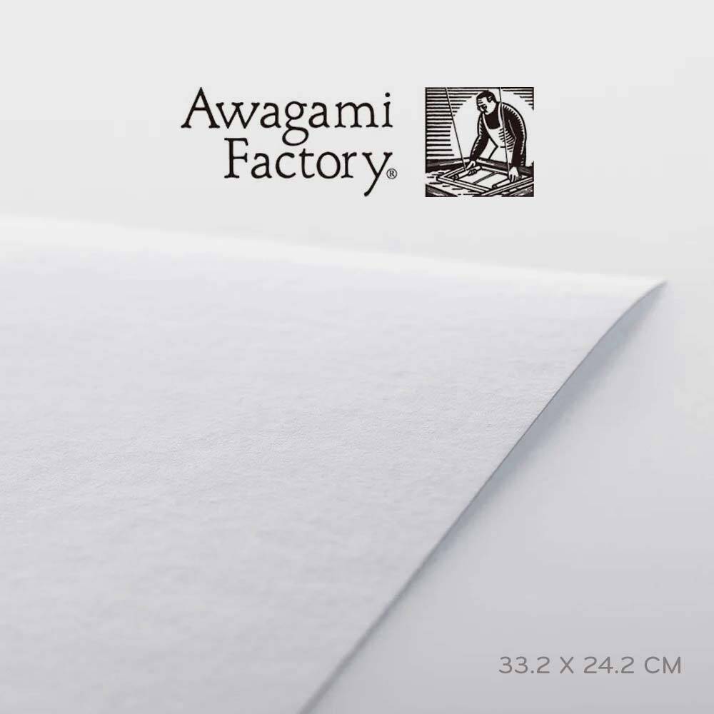 Awagami Art Pads Hakuho Suluboya Blok F4 33.2x24.2 cm