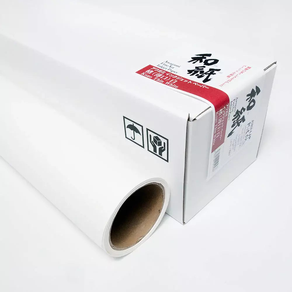 Awagami Japon Kağıdı Inkjet IJ-0315 Kozo Thin White Roll 111.8x15 m