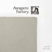 Awagami Japon Kağıdı Mingesihi M-25 Grey 48 gr 97x64 cm