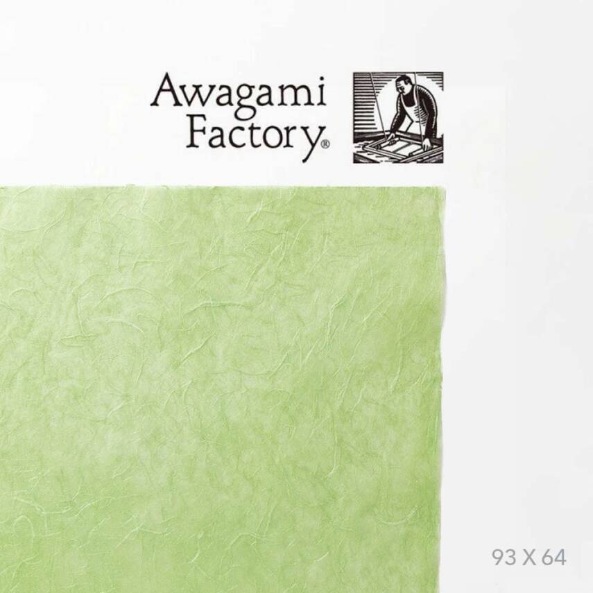 Awagami Japon Kağıdı Unryu No-50 Lime Green 25 gr 93x64 cm