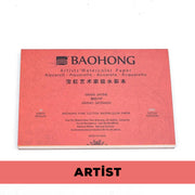 Baohong Suluboya Defteri Artist %100 Pamuk 300 gr 18x26 cm 20 Yaprak Hot Press