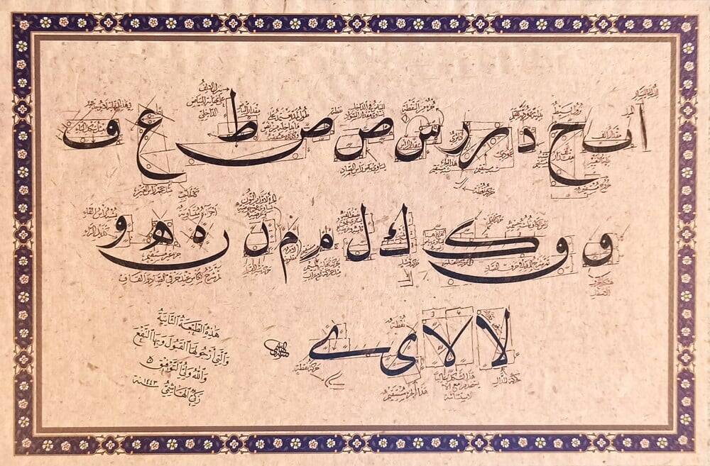 Printed Calligraphy Naskh Letters - Zeki El Hashemi