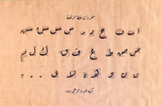 Printed Calligraphy Rican Letters