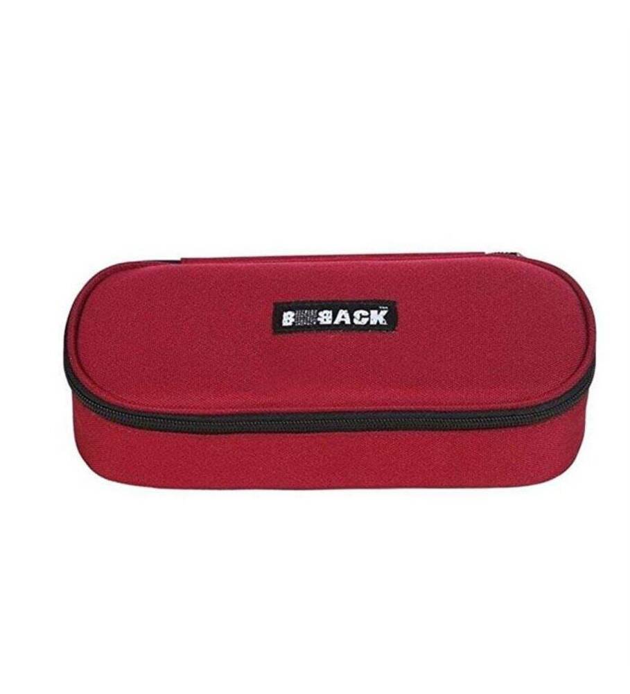 Bback Kumaş Oval Kalem Kutusu Bordo Kod: 315