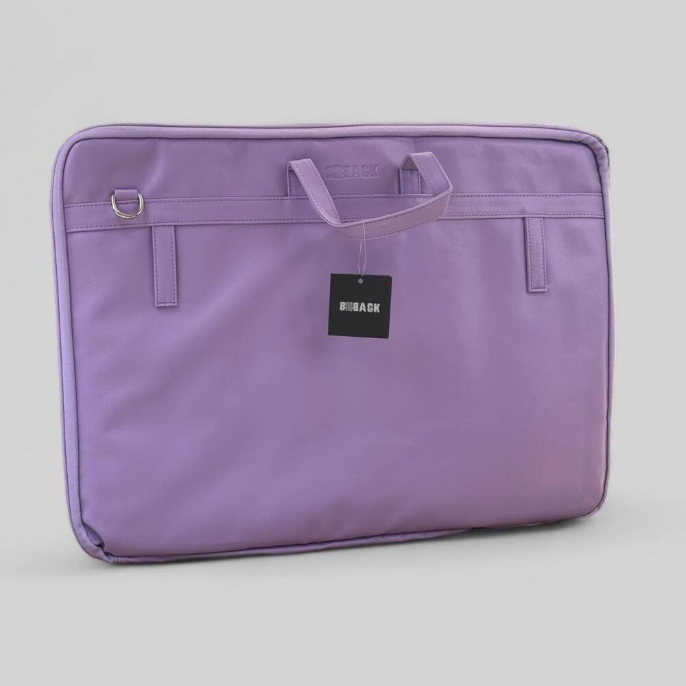 Bback Proje Çantası Yumuşak Suni Deri 40x56 cm Lila Kod: 554