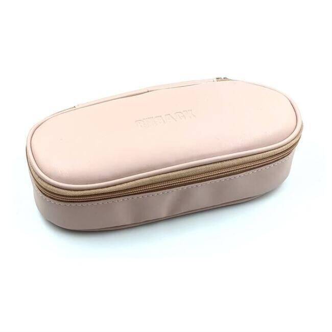 Bback Suni Deri Oval Kalem Kutusu Pudra Pembe Kod: 324