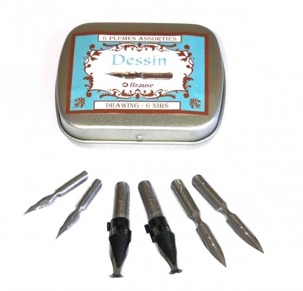 Brause Çizim Seti Metal Kutu 6 Uç 21001B