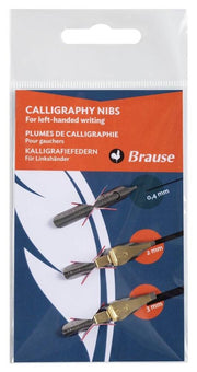 Brause For Left Handed Writing Kaligrafi Ucu 3'lü Set 1 mm - 2 mm - 3 mm
