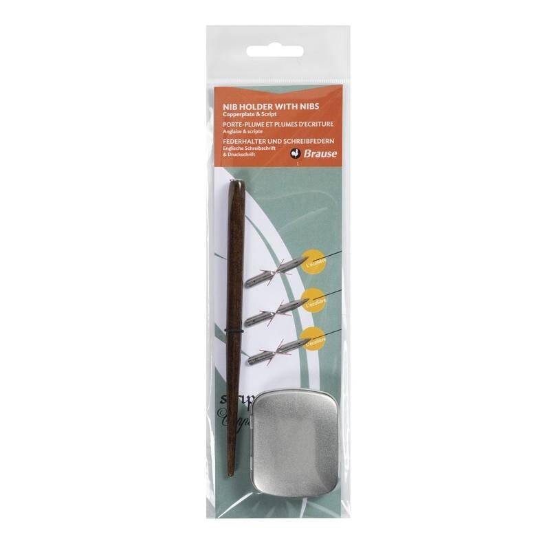 Brause Kaligrafi Seti 3 Uç + 1 Sap + Metal Kutu 16005B
