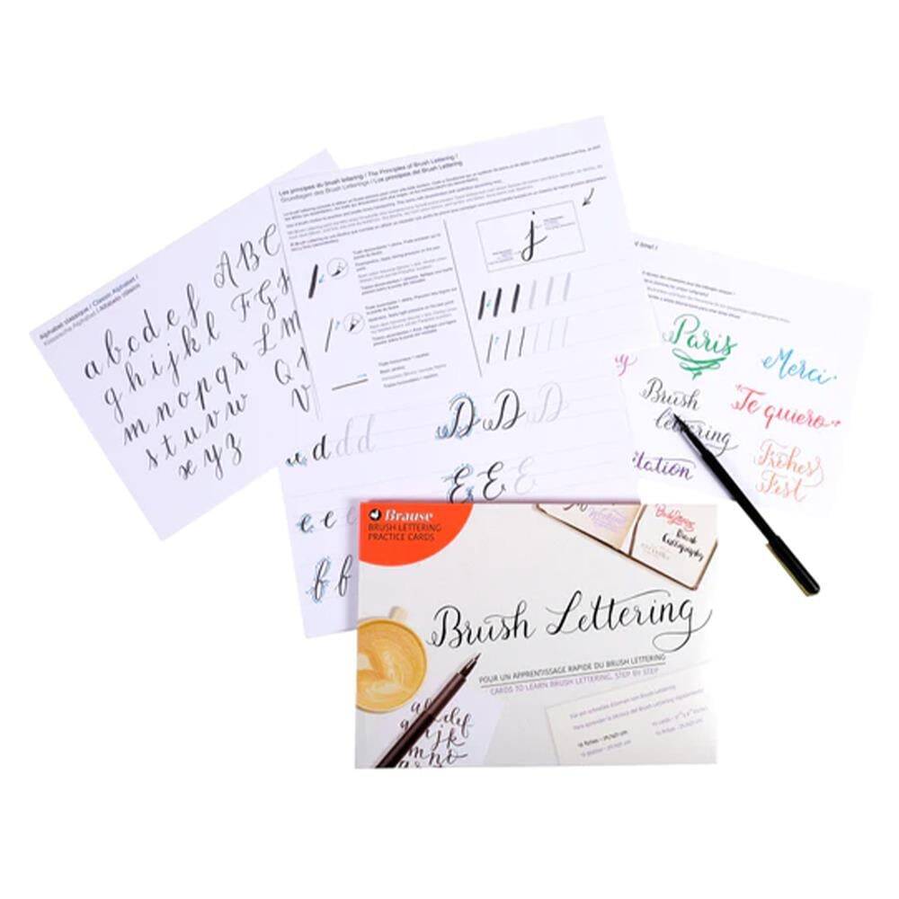 Brause Lettering Practice Cards 29,7x21 cm 15'li